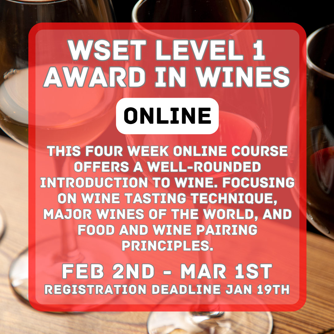 WSET Level Award in Wines Online 2nd 1st, 2026