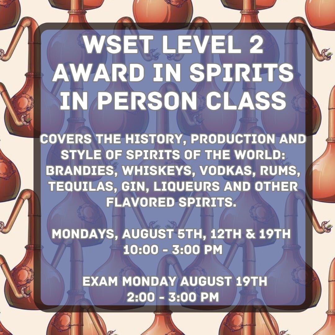 WSET Level 2 Award in Spirits | The Independent Caveau NOLA